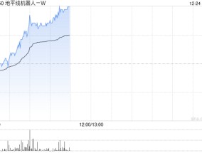 地平线机器人-W现涨逾4% 高盛给予目标价6.10港元