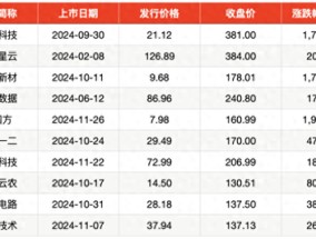 2024年打新赚钱效应重回巅峰：平均单签收益超2万，上市首日平均涨253%